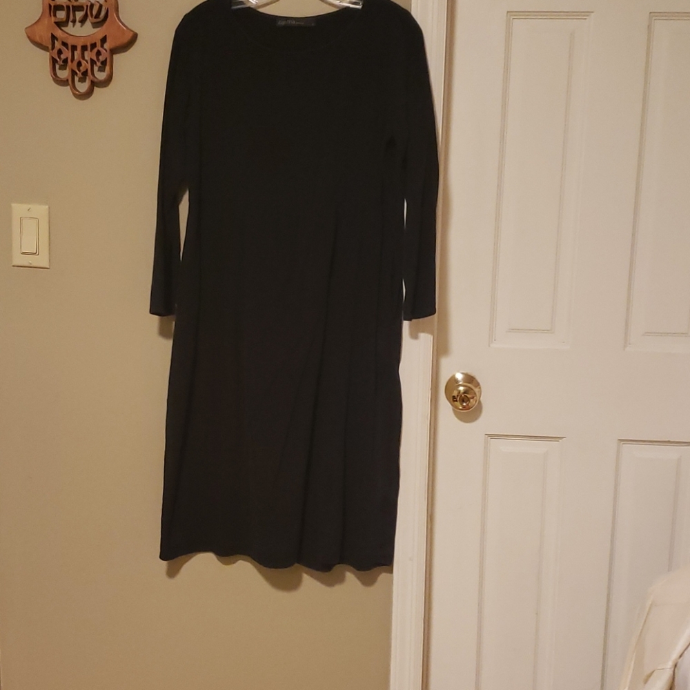 Black knee length dress